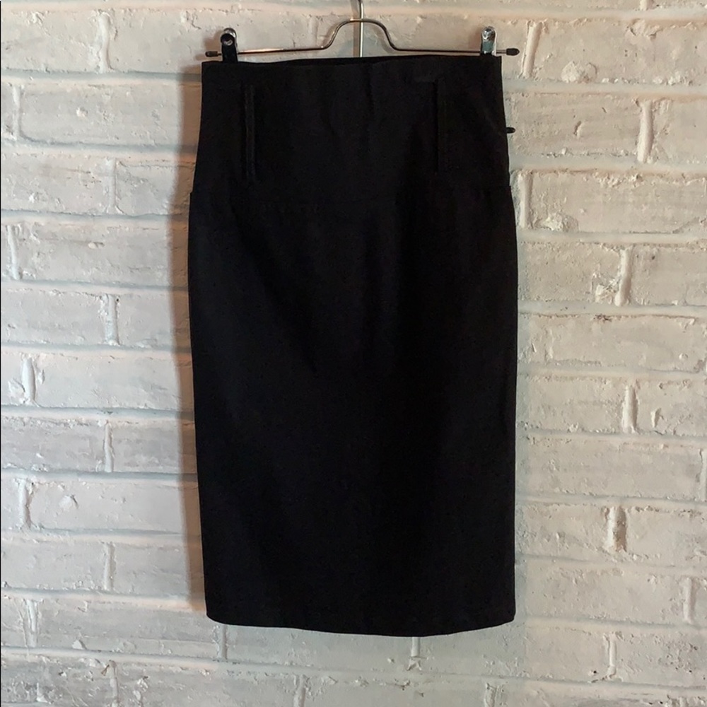 Black Slimming Pencil Skirt